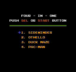 Total Funpak title screen for NES